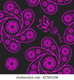 Paisley. Seamless pattern Oriental decorative ornament