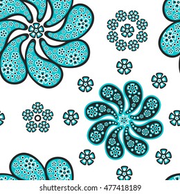 Paisley seamless pattern.  Oriental decorative ornament
