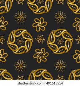 Paisley seamless pattern. Symmetrical. Vector illustration