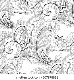 Paisley seamless pattern, for textile, wrapping, design