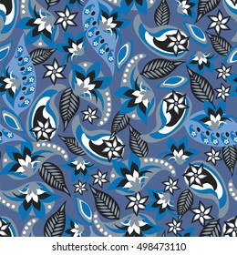 Paisley seamless pattern. Traditional Oriental pattern.