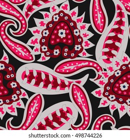 Paisley seamless pattern. Traditional Oriental pattern.