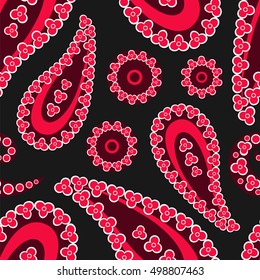 Paisley seamless pattern. Traditional Oriental pattern.