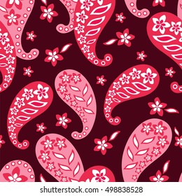 Paisley seamless pattern. Traditional Oriental pattern.