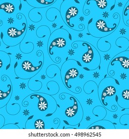 Paisley seamless pattern. Traditional Oriental pattern.