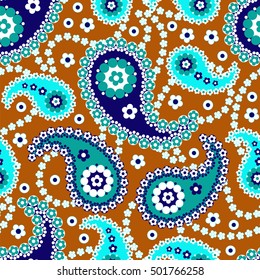 Paisley seamless pattern. Traditional Oriental pattern.