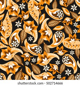 Paisley seamless pattern. Traditional Oriental pattern.
