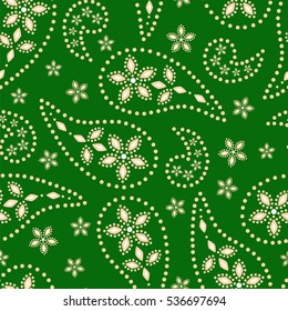 Paisley seamless pattern. Traditional Oriental pattern.