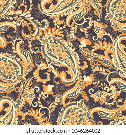 paisley seamless pattern. vector 