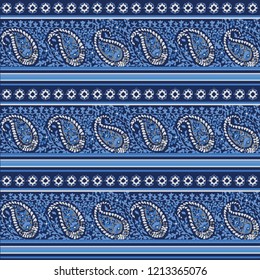 paisley seamless pattern in vector. Ethnic pattern. Decorative ornament, geometric elements for fabric, textile, web design, wrapping paper.
