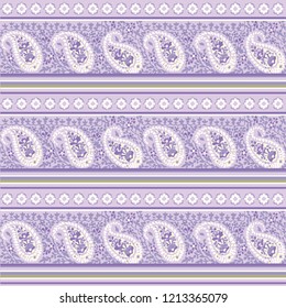 paisley seamless pattern in vector. Ethnic pattern. Decorative ornament, geometric elements for fabric, textile, web design, wrapping paper.