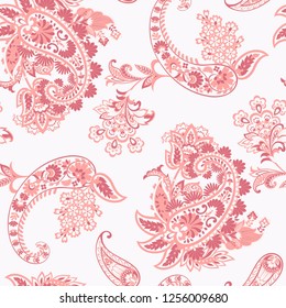 Paisley seamless pattern. Vector ethnic ornament