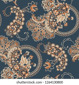 Paisley seamless pattern. Vector ethnic ornament