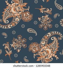 Paisley seamless pattern. Vector ethnic ornament
