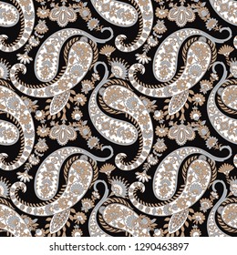 Paisley seamless pattern. Vector ethnic ornament