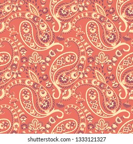 Paisley seamless pattern. Vector ethnic ornament