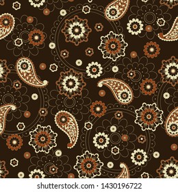 Paisley seamless pattern. Vector ethnic ornament