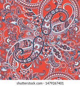 Paisley seamless pattern. Vector ethnic ornament