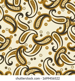 Paisley nahtloses Muster. ethnische Ornamente der Vektorillustration