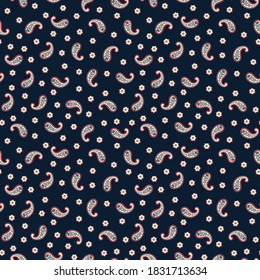 Paisley seamless pattern. Vector ethnic ornament