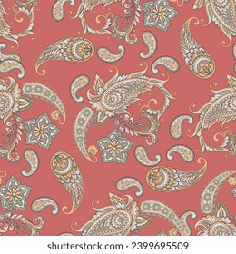 Paisley seamless pattern. Vector ethnic ornament