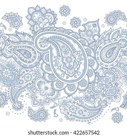 Paisley seamless pattern. Vector ethnic ornament