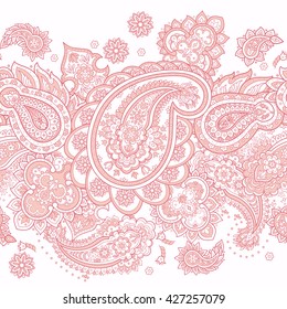 Paisley seamless pattern. Vector ethnic ornament