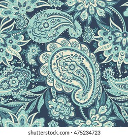 Paisley seamless  pattern. Vector ethnic ornament