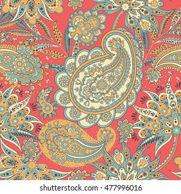 Paisley seamless  pattern. Vector ethnic ornament