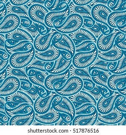 Paisley seamless pattern. Vector ethnic ornament