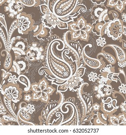 Paisley seamless pattern. Vector ethnic ornament