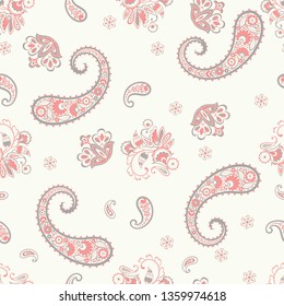 Paisley seamless pattern. Vector floral  ornament