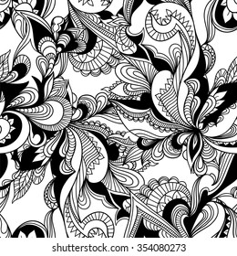 Paisley seamless pattern. Vector format.