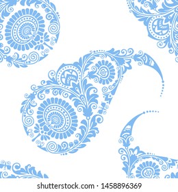 Paisley. Seamless pattern. Vector graphics