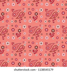 Paisley seamless pattern, vector illustration