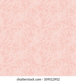Paisley seamless pattern. Vector illustration in Asian textile style