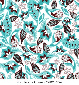 Paisley seamless pattern. Vector illustration. 