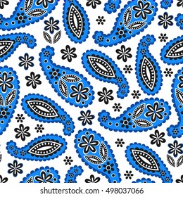 Paisley seamless pattern. Vector illustration.