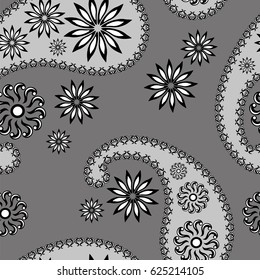 Paisley seamless pattern, vector illustration