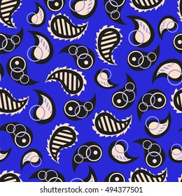 Paisley seamless pattern. Vector illustration.Oriental decorative ornament.