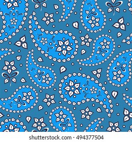 Paisley seamless pattern. Vector illustration.Oriental decorative ornament.