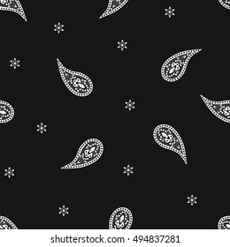 Paisley seamless pattern. Vector illustration.Oriental decorative ornament.