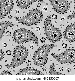 Paisley seamless pattern. Vector illustration.Oriental decorative ornament.