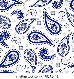 Paisley seamless pattern. Vector illustration.Oriental decorative ornament.