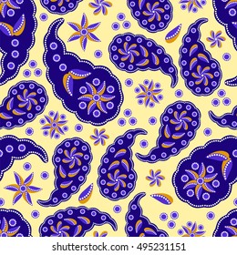 Paisley seamless pattern. Vector illustration.Oriental decorative ornament.