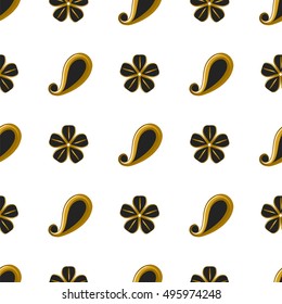 Paisley seamless pattern. Vector illustration.Oriental decorative ornament.
