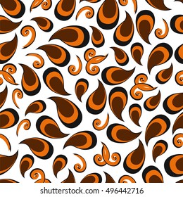 Paisley seamless pattern. Vector illustration.Oriental decorative ornament.