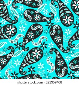 Paisley seamless pattern. Vector illustration.Oriental decorative ornament.