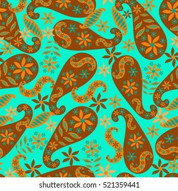 Paisley seamless pattern. Vector illustration.Oriental decorative ornament.