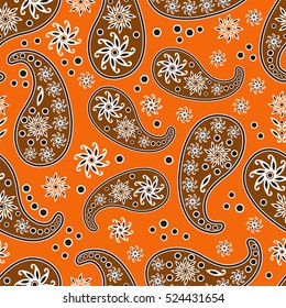 Paisley seamless pattern. Vector illustration.Oriental decorative ornament.
